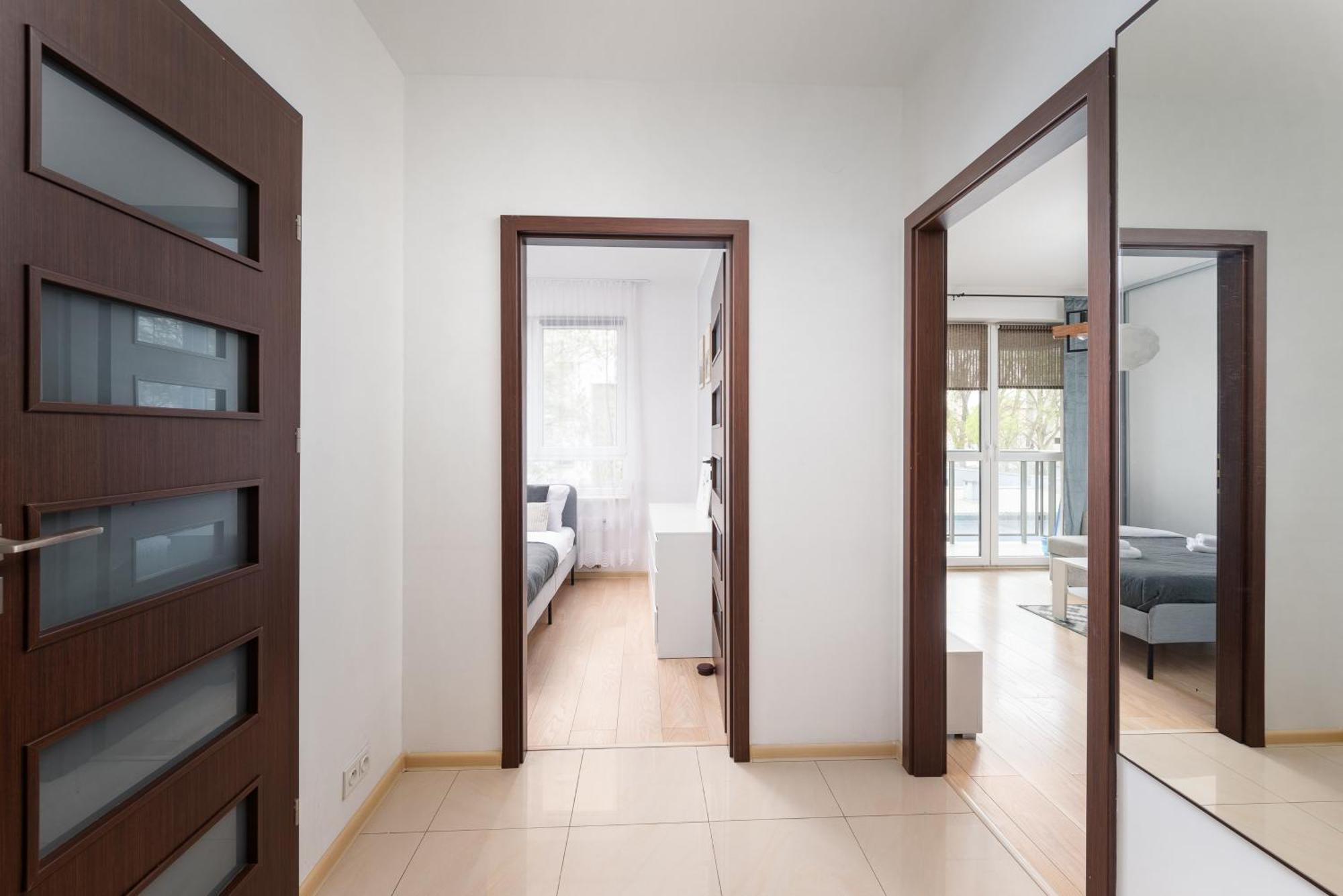 Aleja Krakowska Comfy Apartment Varšava Exteriér fotografie
